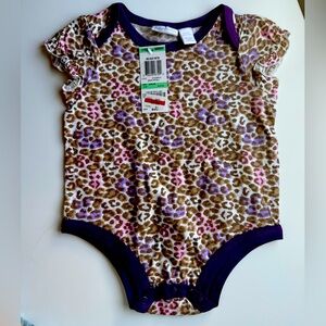 First Impressions cheetah print onesie